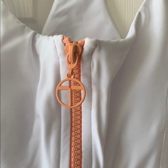 Trina Turk Recreation white color block sports bra - Picture 3 of 8